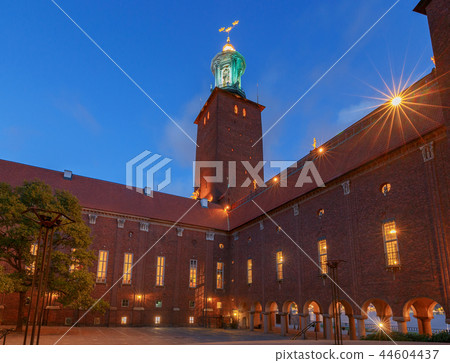 Stockholm. City Hall on the sunset. Stockholm. City Hall on the sunset. 44604437