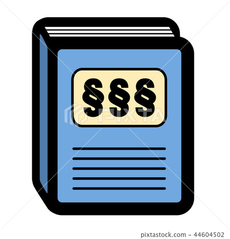 Legal Code Statute Book Icon Pictogram 44604502