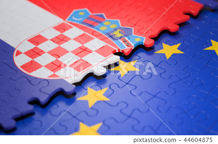 Croatia European Union Puzzle Flag 44604875