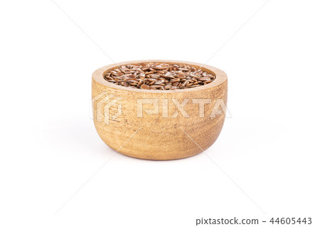 Lot of whole fresh brown flaxseeds 44605443
