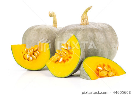 Fresh blue grey pumpkin nagy dobosi isolated 44605608