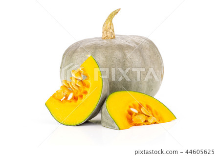 Fresh blue grey pumpkin nagy dobosi isolated 44605625