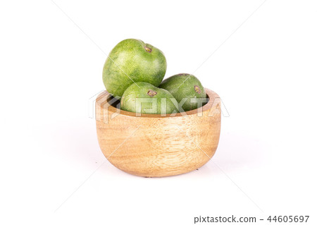 Fresh green mini baby kiwi fruit isolated on white Fresh green mini baby kiwi fruit isolated on white 44605697