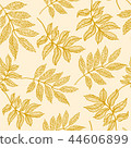 Seamless background with colorful autumn leaves.  44606899