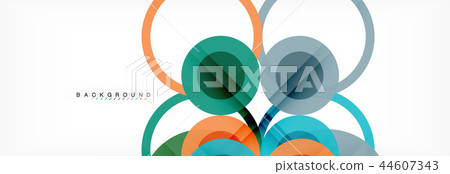 Overlapping circles design background Overlapping circles design background 44607343