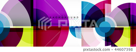 Abstract background bright circles geometric design Abstract background bright circles geometric design 44607398