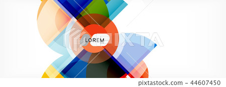Vector fantastic circle modern geometric background template Vector fantastic circle modern geometric background template 44607450