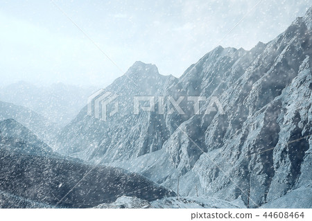 high mountain pass in Tibet mountain landscape high mountain pass in Tibet mountain landscape 44608464