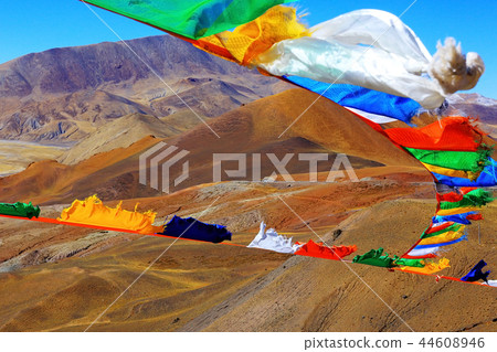 multi-colored mountains landscape multi-colored mountains landscape 44608946