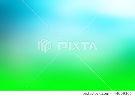 spring blurred background, blue green gradient horizon, background for design, fresh spring light 44609365