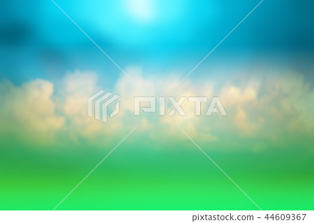 grass sky clouds blurred background, beautiful design spring background 44609367