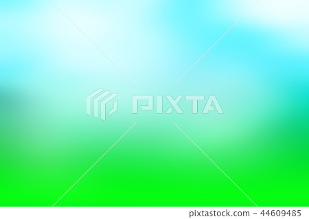 spring blurred background, blue green gradient horizon, background for design, fresh spring light 44609485