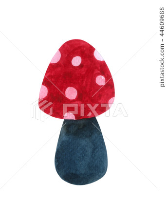 Red Mushroom watercolor isolated white background Red Mushroom watercolor isolated white background 44609688