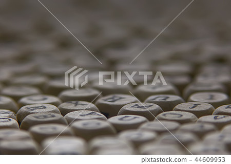 cubes beads letters alphabet / background of wooden cubes with alphabet letters, concept education reading, learning letters 44609953