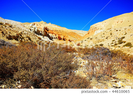 multi-colored mountains landscape 44610065