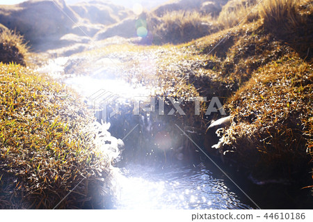 spring melting creek with ice spring melting creek with ice 44610186