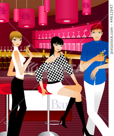 People, city, illustration 44612647