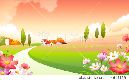 Landscape, illustration Landscape, illustration 44613119