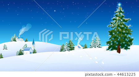 Landscape, illustration Landscape, illustration 44613225