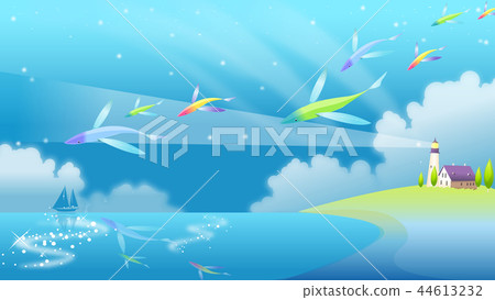Landscape, illustration Landscape, illustration 44613232