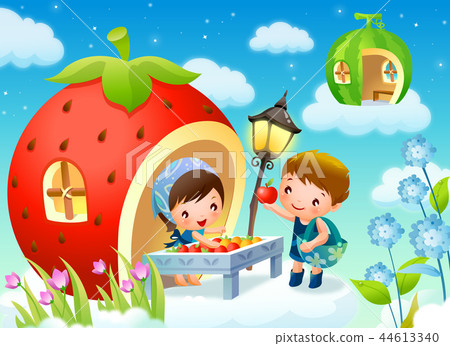 Children, life, illustration 44613340