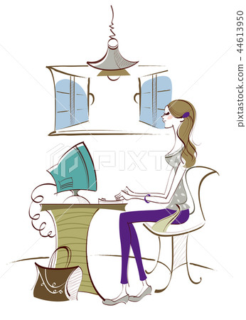 城市，生活，例證 44613950