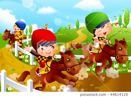 Children, sports, illustration 44614120