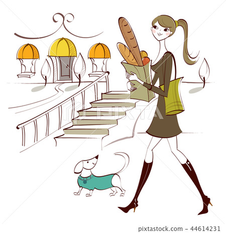 City, life, illustration 44614231