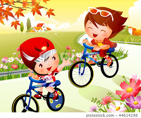 Children, sports, illustration 44614298