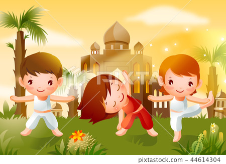 Children, sports, illustration Children, sports, illustration 44614304