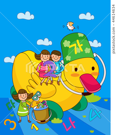 Children, concentric, illustration Children, concentric, illustration 44614634