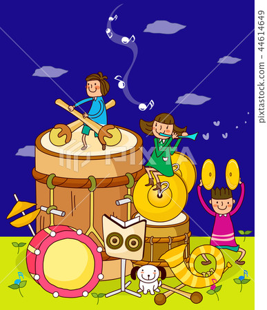 Children, concentric, illustration Children, concentric, illustration 44614649