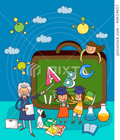 Children, concentric, illustration Children, concentric, illustration 44614657