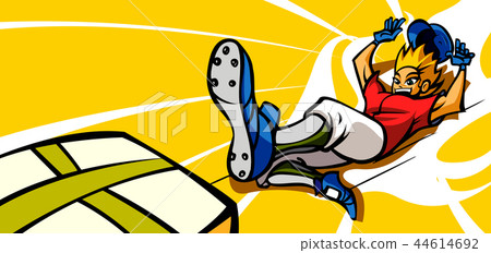Dynamic, vitality, person, illustration Dynamic, vitality, person, illustration 44614692
