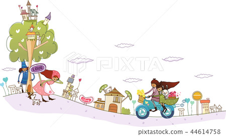 Love, heart, illustration 44614758