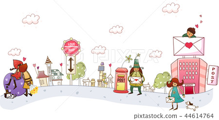 Love, heart, illustration 44614764