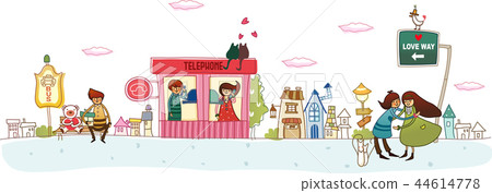 愛，心臟，例證 44614778