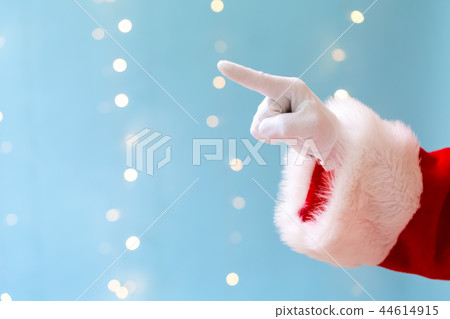 Santa with pointing gesture Santa with pointing gesture 44614915