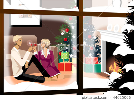 冬天,浪漫,插圖 冬天,浪漫,插圖 44615006