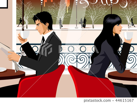 Winter, romantic, illustration Winter, romantic, illustration 44615167