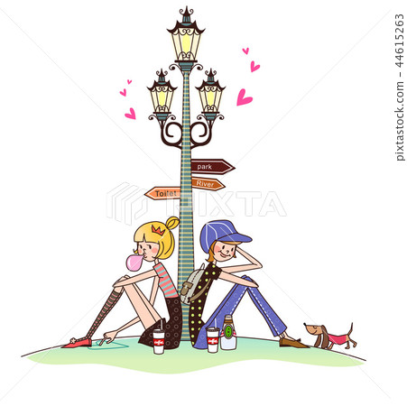 Love, life, illustration 44615263