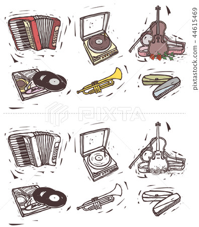 Antique, vintage, illustration 44615469