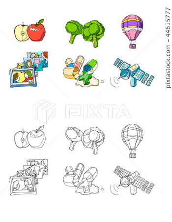 圖標，插圖 44615777