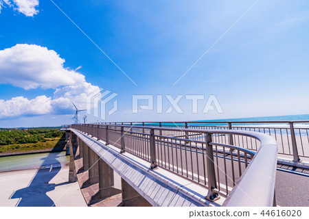 (靜岡縣)Kikukawa河口的Shikibu橋 (靜岡縣)Kikukawa河口的Shikibu橋 44616020