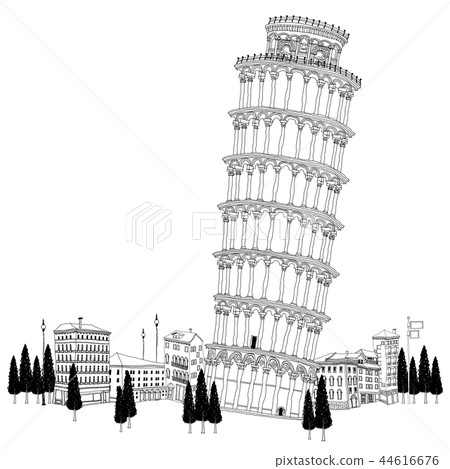 城市，旅行，插圖 44616676