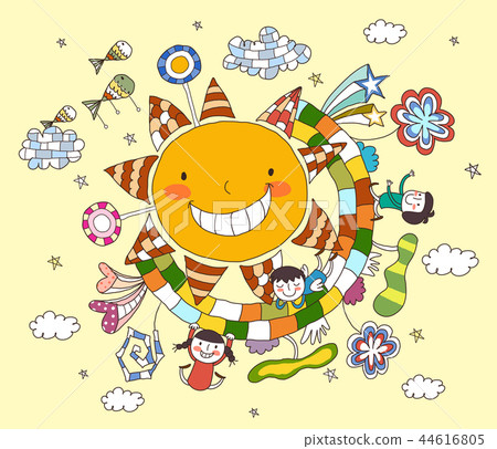 Children, concept, illustration Children, concept, illustration 44616805
