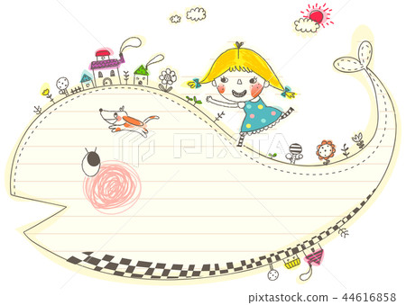 Children, concept, illustration Children, concept, illustration 44616858