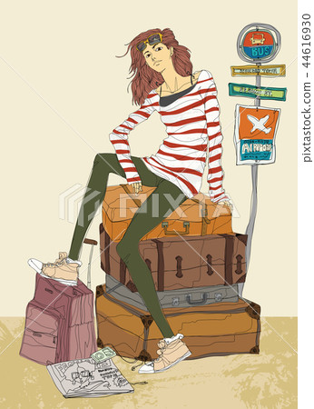 城市，生活，人，例證 44616930