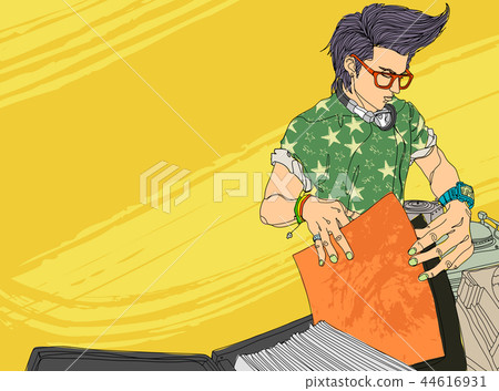 城市，生活，人，例證 44616931