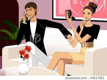 夫婦，人，生活，例證 44617061